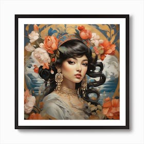 Asian Woman 1 Art Print