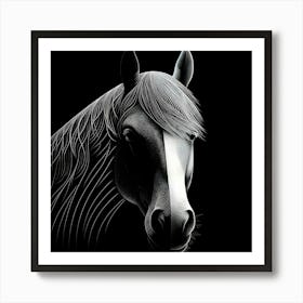 Horse Portrait 3 Art Print