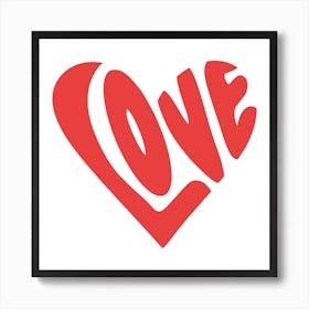 Love Heart Art Print