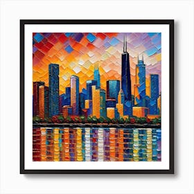 Skyline Reimagened 3 Art Print