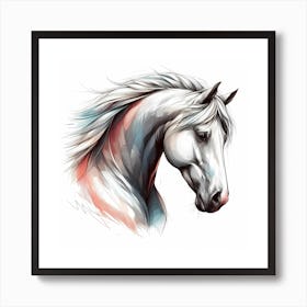 Horse Head Painting 2 Art Print