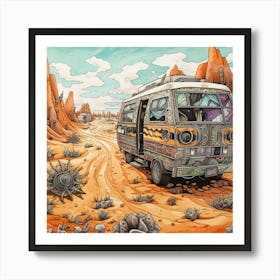 Desert Van Art Print