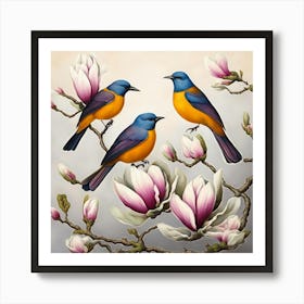 Magnolias Art Print