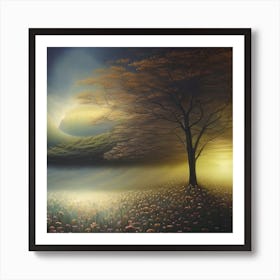 Golden Tree Art Print