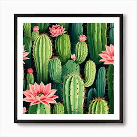 Desert Cactus Art Print