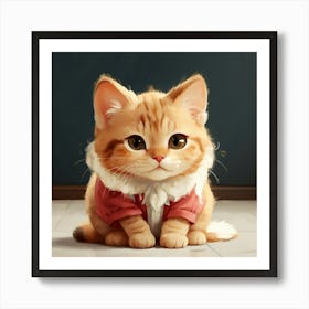 A Cute Cat Art Print
