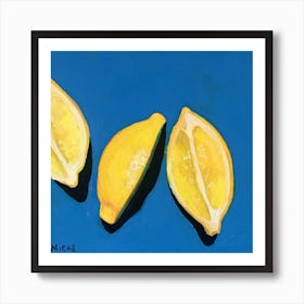 Lemon Quarters Art Print