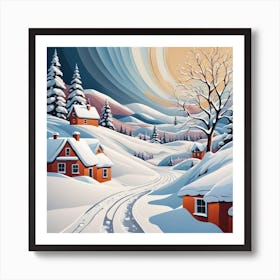 Winter Landscape 2 Art Print