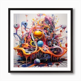 Abstract And Surreal Art Series By Csaba Fikker 032 Art Print