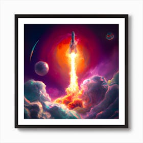 Welcome to Space Art Print