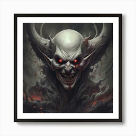 Demon Head 4 Art Print