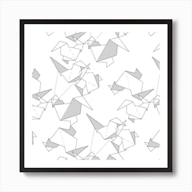 Flying Origami Art Print