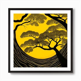 Tree In The Sun Art Print