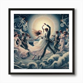 Moonlight Dance Art Print