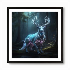 Deer In The Forest Art Print