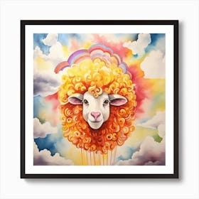 Sheep In The Sky 1 Art Print