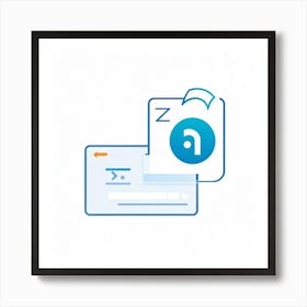 A Modern Digital Interface Showcasing A Series Of Sleek Symbols And Icons Like Refresh Next Downlo (2) Art Print