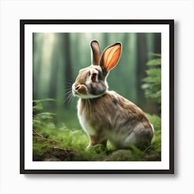 Rabbit In The Forest 126 Art Print