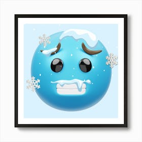 Freeze Frost Cold Winter Icy Art Print