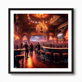 Old Nightclub Cabaret Bar Art Print