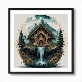 Elf House Art Print