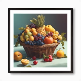 Fruit Basket 1 Art Print