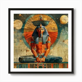 abstract artwork for Egyptian king - ancient Egyptians & pharaohs Art Print