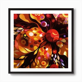 Abstract Autumn Impressions Art Print