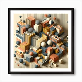 Abstract 3d Art Art Print