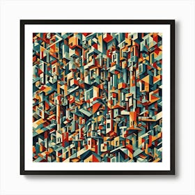 Abstract Cityscape Art Print