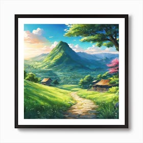 Landscape Painting 21 Art Print