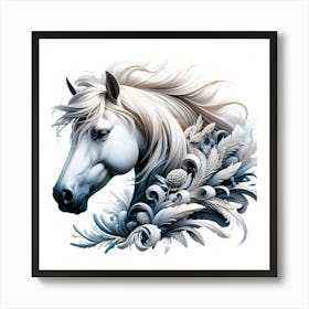 Creative Horse Beauty Illustration Nr 45 Art Print