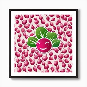 Radishes Vector Art Print