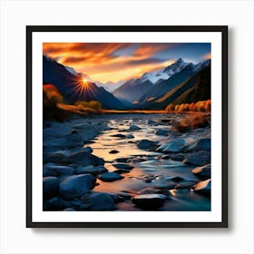 The Emerald Veins of Arthur's Pass Art Print