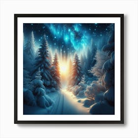 Winter Forest Art Print