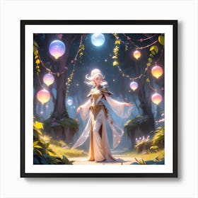 Fairy In The Forest Art Print