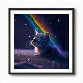 Cat Galaxy (122) Art Print