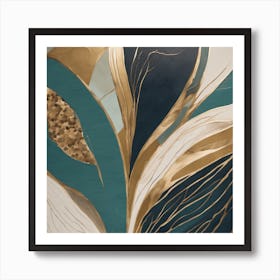 Gold Leaf 2 Art Print