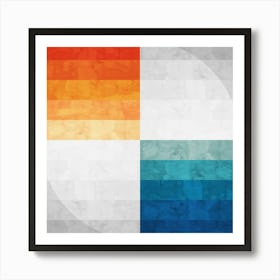 Gradient watercolor 7 Art Print