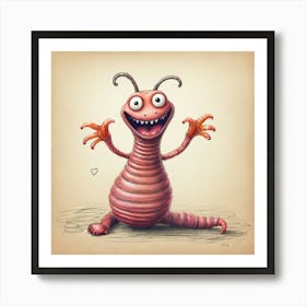 Worm! 3 Art Print