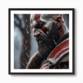 Kratos God of War Portrait Poster