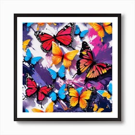 Butterfly Painting 56 Art Print