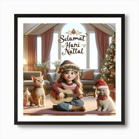 Cute Christmas 4 Art Print