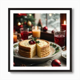 Christmas Cake 1 Art Print