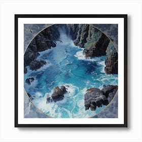 Cliffs And Waves Art Print