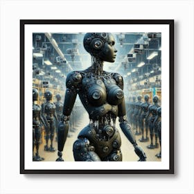 Robot Woman 24 Art Print