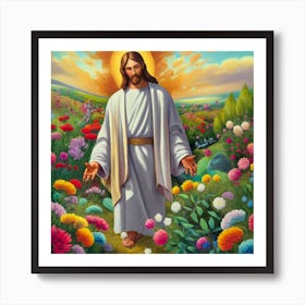Jesus In The Garden Art Print