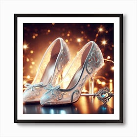 Cinderella Shoes Art Print