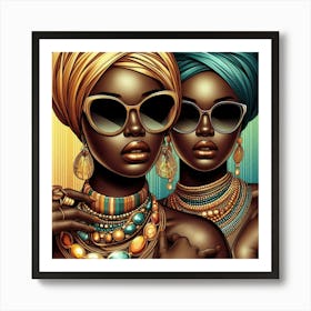 Two African Women 6 Art Print