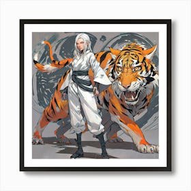 Tiger Maiden Art Print